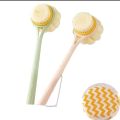 Bath Brush Back Body Bath Shower Sponge Scrubber Brushes With Handle Exfoliating Skin......... Massager Brush. 