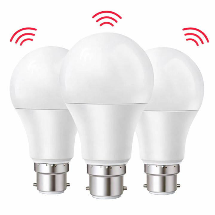 PIR%20Motion%20Sensor%20Light%20189-265V%20B22/E27%20LED%20Smart%20Bulb%2012W%20With%20Free%20Converter%20-%20Image%204