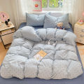 Pre-Washed Microfiber Duvet Cover Set with 2 Pillowcases - Ultra Soft Wrinkle-Resistant Bedding Set, Hypoallergenic & Breathable. 