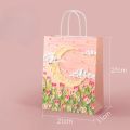 1-50PCS Gift Bag Creative Oil Painting Portable Gift Bag Holiday Gifts Kraft Paper Gift Bag New Year Gift Bag for Students. 
