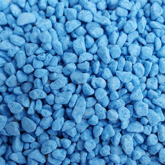 ( 1 Kilo ) Blue Gravels for fish aquarium