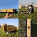 1:50 Trucks Models Cars Toys with Light Music Miniature Container Truck Tires Vehicles Kids Children's Day .