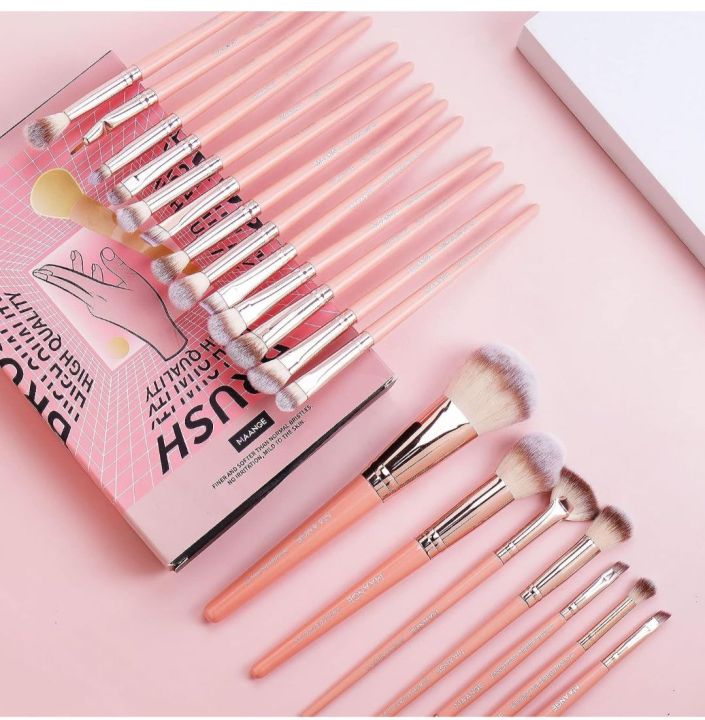 MAANGE Makeup Brush Set 20Pcs Premium Synthetic Foundation Face Powder Blush