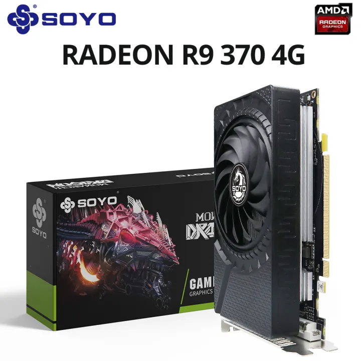SOYO AMD Radeon R9 370 4G Graphics Card GDDR5 Video Memory 256Bit ...