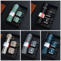 Vacuum Insulated Thermal Flask Set With Cup Set 500ML Stainless Steel Vacuum Flask Gift Set Office Business Style Thermos Bottle Outdoor Hot Water Thermal Insulation Couple Cup. 