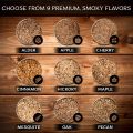 125/250/500g Natural Wood Chips  Cherry Oak Beech Hickory Wood Pieces For Fumigation Box Bacon Smoked BBQ Grill Accessories. 