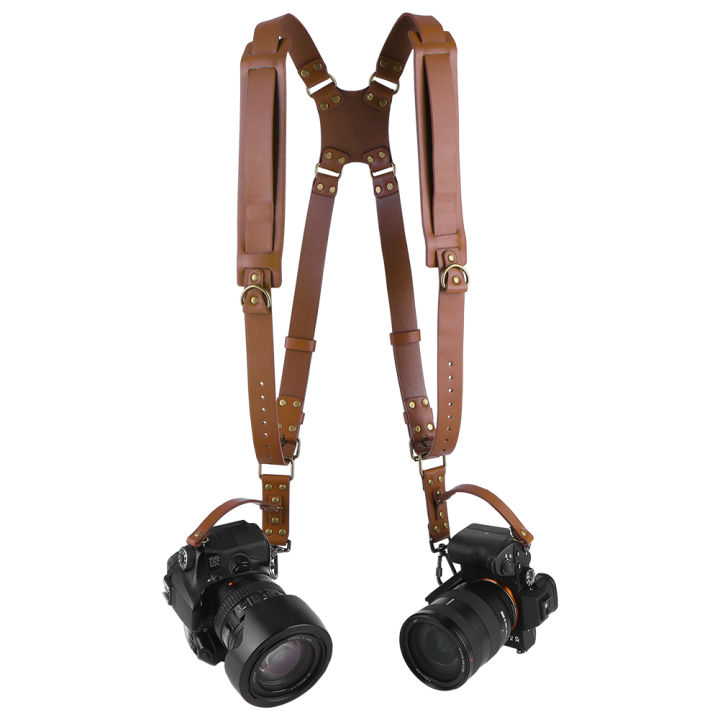 Dual%20Camera%20Strap%20Double%20Camera%20Harness%20Adjustable%20Leather%20Camera%20Straps%20Universal%20Camera%20Shoulder%20Strap%20for%20DSLR/SLR%20Cameras%20-%20Image%204