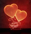 Customised Led 3d Acrylic Lamp | Table Lamp | Happy Birthday | Happy Anniversary | LED Trophy | LED Photo | LED Islamic Calligraphy. 