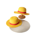 Monkey D Luffy Straw Hats Cosplay Accessory Anime Sun Beach Hat for Men Boys Halloween Party Travel Performance Cap Yellow.