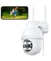 Galayou 2k Outdoor WiFi PTZ Surveillance Camera, 360° Wireless Waterproof IP Camera, Colour Night Vision, Two-Way Audio, Instant Alert, Micro SD Card, Alexa Y4 (1p, White). 