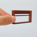 Wood Dollhouse Simulation Mini Wall Bookshelf Model Dollhouse Miniature Study Furniture Decoration Dolls House Scene Ornament. 
