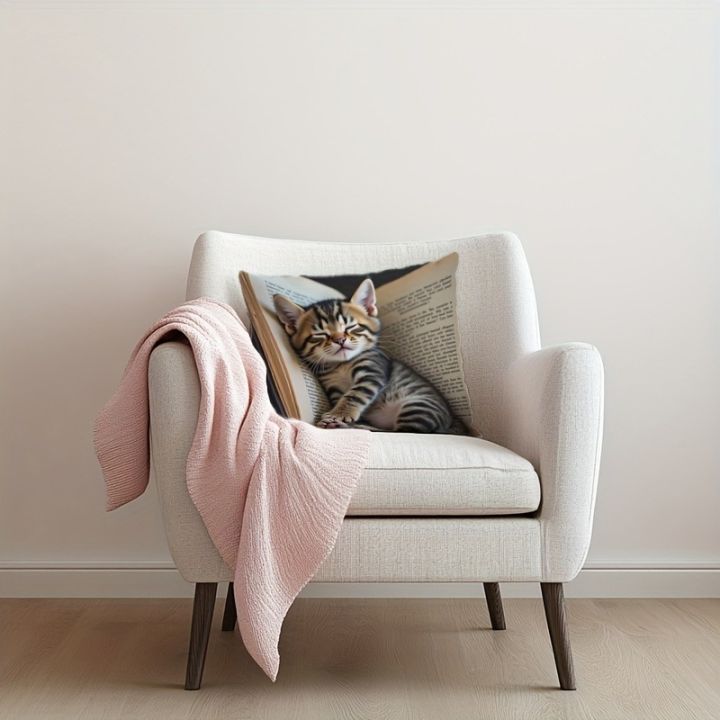 Creative%20Sleep%20Cat%20Fashion%20Design%20Printed%20Pillowcase%20Single%20Sided%20Comfortable%20Indoor%20Sofa%20Home%20Cushion%20Pillow%20Set%20Accessories%20-%20Image%204