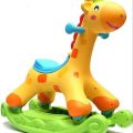 Evergreen - Learning Fun Rocking And Riding Giraffe With Lights And Music - 2 In 1 Function For Kids Toddler Activity Toy. 