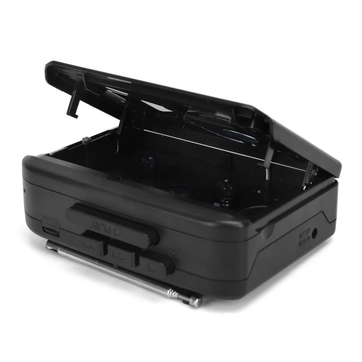 TONIVENT%20TON009%20Portable%20Cassette%20Player%20AM/%20FM%20Radio%20Auto%20Stop%20Mini%20Stereo%20Tape%20Player%203.5mm%20Earphone%20Jack%20Adjustable%20Volume%20-%20Image%202