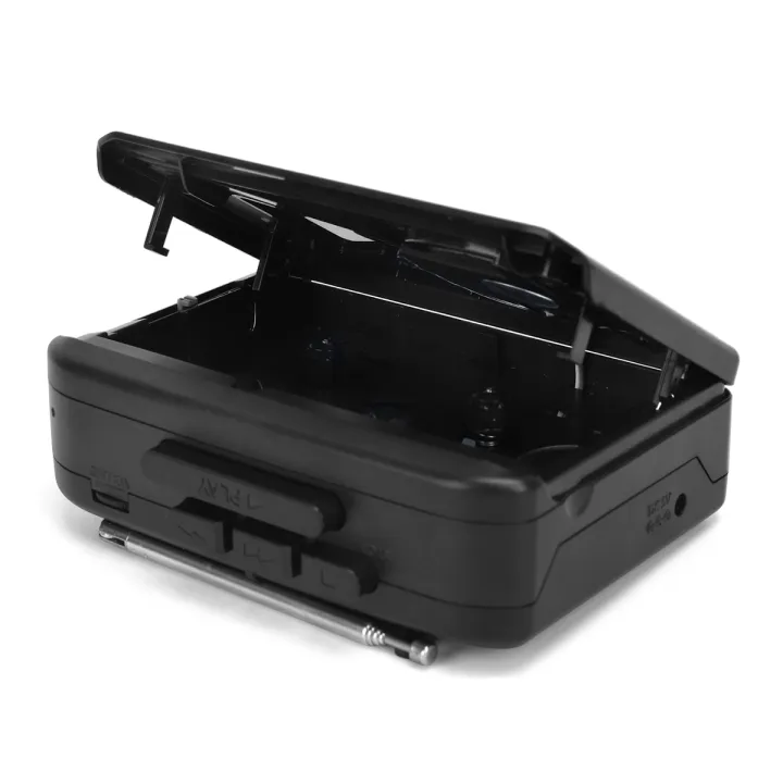 TONIVENT%20TON009%20Portable%20Cassette%20Player%20AM/%20FM%20Radio%20Auto%20Stop%20Mini%20Stereo%20Tape%20Player%203.5mm%20Earphone%20Jack%20Adjustable%20Volume%20-%20Image%202