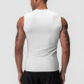 Men's Running Compression Vest Gym Clothing Sports Fitness Tank Tops Quick Dry Workout Sportswear O Neck Tight Sleeveless Shirt.