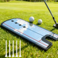 Golf Putting Mirror - Alignment Training Aid with Laser-Engraved Lines for Eye Ball & Putter Alignment Portable Putting Practice. 