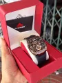The newest dziner D-ZINER (designer) product is waterproof 30m analog chronograph pin with 50 mm date.. 