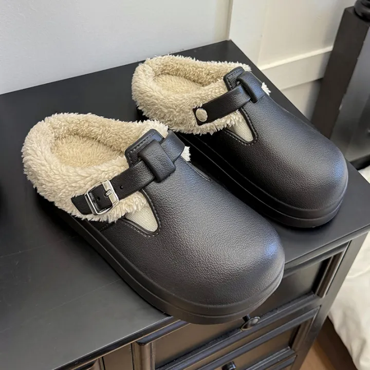Winter%20Warm%20Fluffy%20Clogs%20Slippers%20Women%20Eva%20Waterproof%20Non%20Slip%20Home%20Slides%20Woman%20Lightweight%20Soft%20Sole%20Fuzzy%20Cotton%20Slippers%20-%20Image%207
