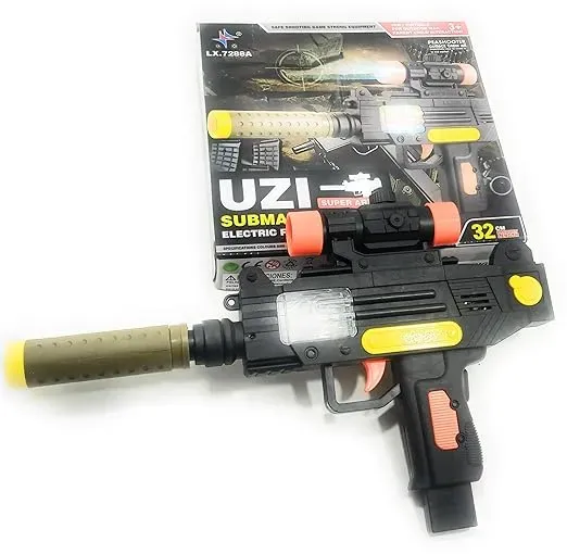 FunBlast Uzi Electric Flash Mini Gun Toy - with Light and Sound | Toy ...