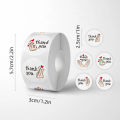 500pcs/roll 1 Inch Red Heart Thank You Sticker,Heart Stickers, Flower Stickers, Envelope Sealers, Thank You for Your Stickers.
