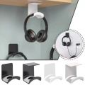 Universal Headphone Stand Adhensive Plastic Wall Mount Hanger Under Desk Headset Rack Holder Support For Gaming Earphone Bracket. 