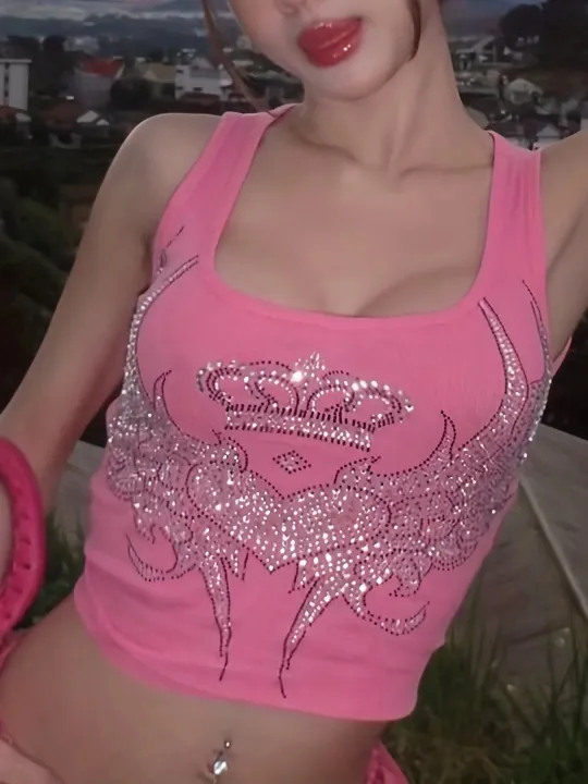 Dulzura%20Women%20Fashion%20Y2K%20Streetwear%20Party%20Club%20Pink%20Crop%20Tank%20Tops%20Camis%202024%20Autumn%20Clothes%20Wholesale%20Items%20For%20Business%20T3211%20-%20Image%204