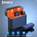 Jmary MW-16 All in One 2.4GHz Dual Wireless Microphone With Charging Case For Mobiles & DSLR / Mirrorless Cameras With Noise Cancellation. 