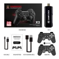 2024 New Video Game Console Wireless Controller Game Stick 4K HD 128G 40000 Classic Retro Games For PSP PS1 GBA Xmas Boys Gift. 