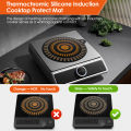 2/4Pcs Silicone Stove Mat Protector Induction Cooker Insulation Pad Multipurpose Non-Slip Hot Pads Cooking Hob Protective Cover. 