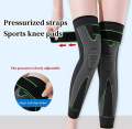 Nylon Knee Support For Men Women- 3D Knitted Knee Brace For Gym, Workout And Pain Relief | Extra Long Leg Braces Knee Sleeve For Working Out, Joint Pain, Pair Set. 