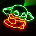 Baby Alien Neon Sign Alien Decoration Green Alien Glow Sign Bedroom Living Room Men's Cave Party Birthday Wall Decoration. 