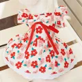 Summer Pet Dress Floral Pattern Plaid Skirts Cat Princess Dresses Chihuahua Yorkie Sweet Skirts Puppy Dog Costume Pet Supplies. 