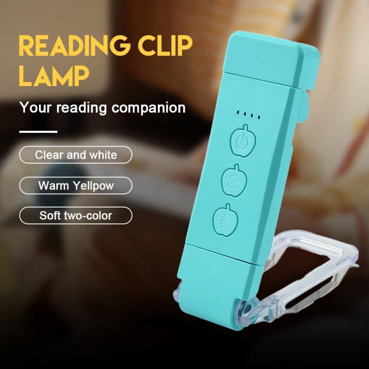 Mini Reading Light Mini Light Reading Clip Book Light With Timer Rechargeable Clip-on ...