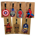 Disney Cartoon Superhero Luggage Tags Men Silicon Name ID Travel Suitcase Handbag Tag Accessories Portable Label Gift. 