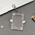 INS Fashion Simple Transparent Angel Wings 3in Card Holder Y2K Korean Girl Idol Photo Storage Card Bag Pendant Decoration .