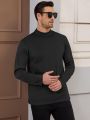 REXO Luxury Men's Highneck Shirt | Soft Cotton Mock Neck Long Sleeve T-Shirt | Winter Inner Wear Pullover | REXO. 