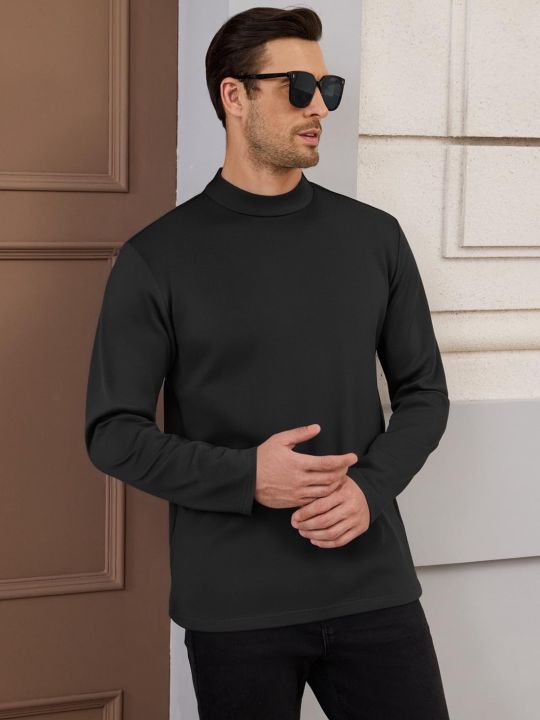 REXO%20Luxury%20Men's%20Highneck%20Shirt%20%7C%20Soft%20Cotton%20Mock%20Neck%20Long%20Sleeve%20T-Shirt%20%7C%20Winter%20Inner%20Wear%20Pullover%20%7C%20REXO%20-%20Image%203