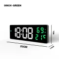 9“ Digital Wall Clock Large LED Screen Temperature Humidity Display Electronic Alarm Clock Home Decoration 12/24H Table Clock. 