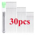 30pcs 3 Sizes Large Eye Sewing Needles Cross Stitch Knitting Needle Handmade Leather Embroidery Thread Needle Sewing Accessory. 