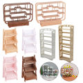 Mini Antique Shelf Ornaments Dollhouse Simulation Display Stand Storage Shelf Model Doll Furniture Micro Scene Decor Props. 