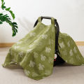 1Pc 90*114cm Bamboo Cotton Baby Stroller Cover, Carseat Canopy Cover, Universal Carrying Basket Cover for Boys and Girls. 