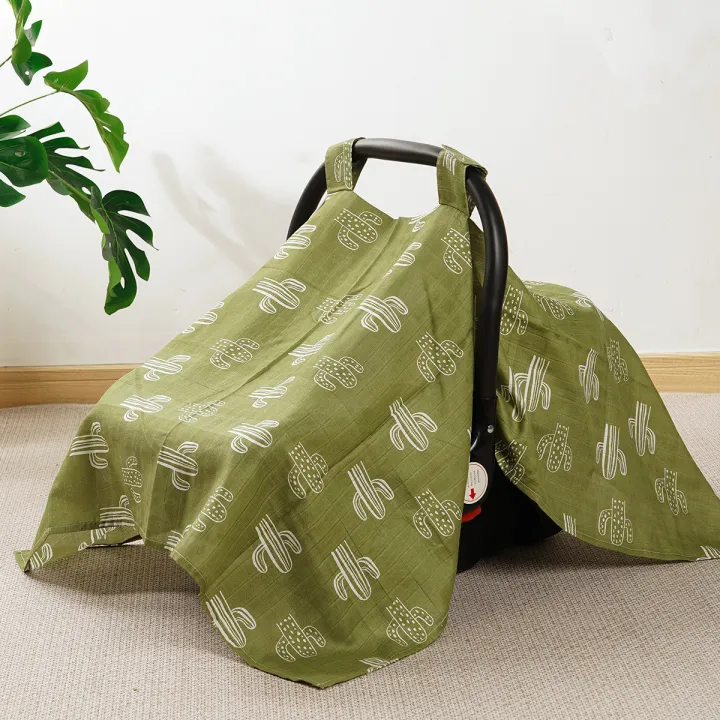 1Pc%2090*114cm%20Bamboo%20Cotton%20Baby%20Stroller%20Cover,%20Carseat%20Canopy%20Cover,%20Universal%20Carrying%20Basket%20Cover%20for%20Boys%20and%20Girls%20-%20Image%207