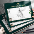 Faber Castel 20 Sheets Sketch Book Side Spiral Bound Pad 160g Acid Free Artists Drawing Painting Paper for Kids Adults Beginners. 