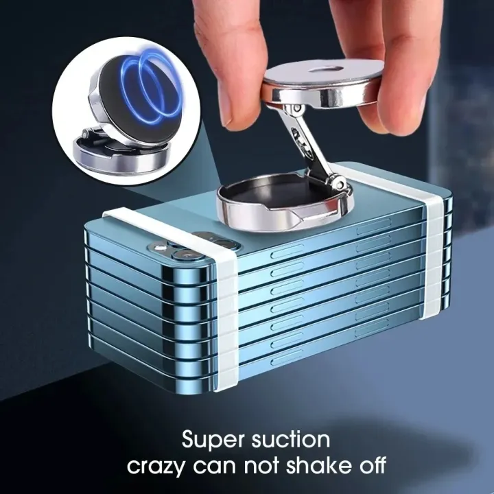 Car%20Mobile%20Phone%20Stand%20720%20Degree%20Rotation%20Metal%20Magnetic%20Suction%20Foldable%20Round%20Bracket%20Support%20for%20Universal%20Phones%20Holder%20-%20Image%204