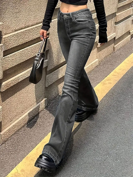 Women%20Flare%20Stretch%20Moustache%20Jeans%20Fashion%20Skinny%20Bell%20Bottom%20High%20Waist%20Gray%20Denim%20Pants%20Lady%20Classic%20Y2K%20Punk%20Long%20Trousers%20-%20Image%203