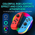 BT 5.2 Joy Controller RGB LED Switch L/R Joypad for Nintendo Switch/Lite/Oled JoyCon Gamepads Joystick with Dual Vibration. 
