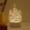 1pc Night Light Creative Acrylic Bedroom Bedside LED Table Lamp Holiday Event Gift System Gifts. 