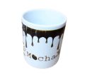 Mocha Printed Ceramic Mug For Coffee And Tea 11oz 1 Piece. 