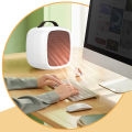 Portable Mini Heaters Household Desktop Mutes Fast Heating Warmer Fan 500W PTC-Ceramic Warm Air Heaters for Indoor Office Winter. 